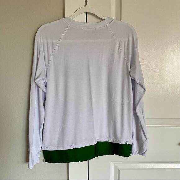 Koral Activewear Zoe Brisa Crew Neck Casual Active Workout Colorblock LS Top - Picture 8 of 8